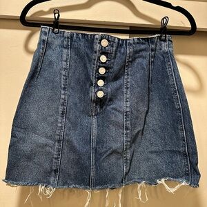 GRLFRND Blue Denim Mini Skirt